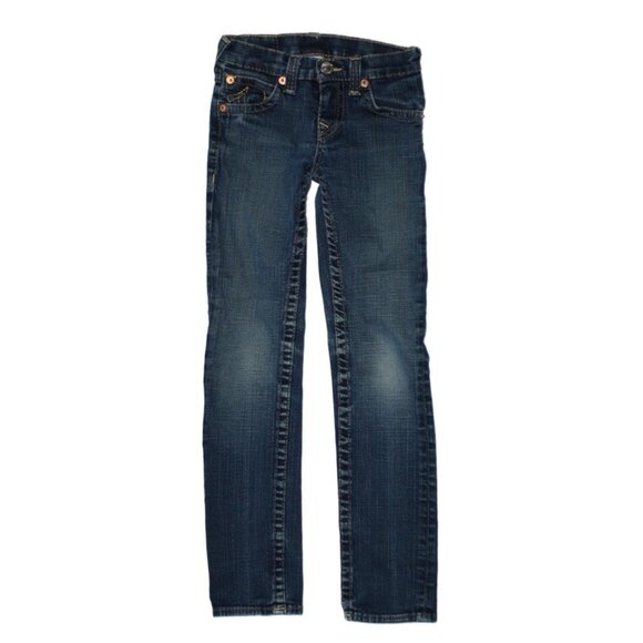 Girl True Religion Medium Wash Julie Skinny Jeans Size 10 - Picture 1 of 5